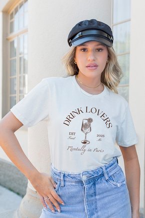camiseta feminina off drink lovers 1