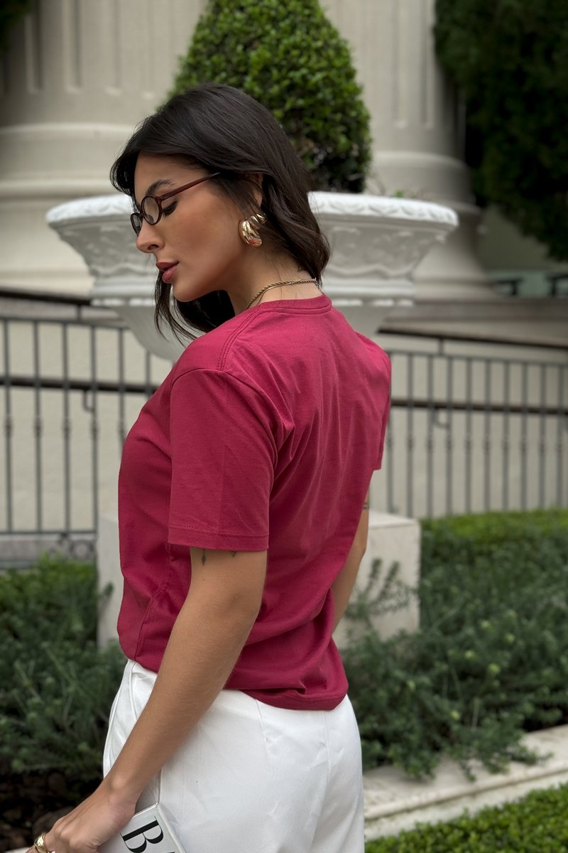 Camiseta Feminina Lisa 100% algodão premium