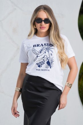 camiseta feminina branca brasil pais tropical 1