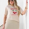 camiseta feminina oversized chocolate always cherries 3