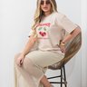 camiseta feminina oversized chocolate always cherries 4