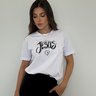batch camiseta feminina branca coracao jesus