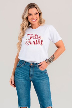 batch camiseta feminina branca feliz natal 1