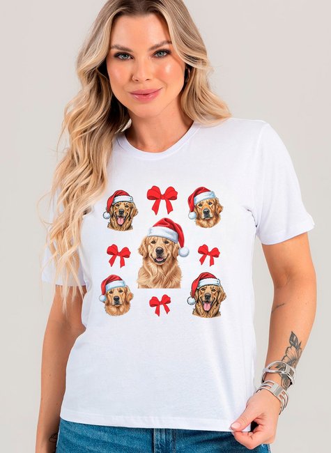 batch camiseta feminina branca golden natal 1
