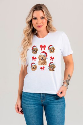 batch camiseta feminina branca golden natal