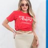 camiseta feminina vermelha amazing 2